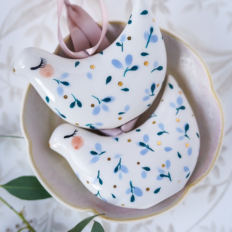 White & Blue Wing