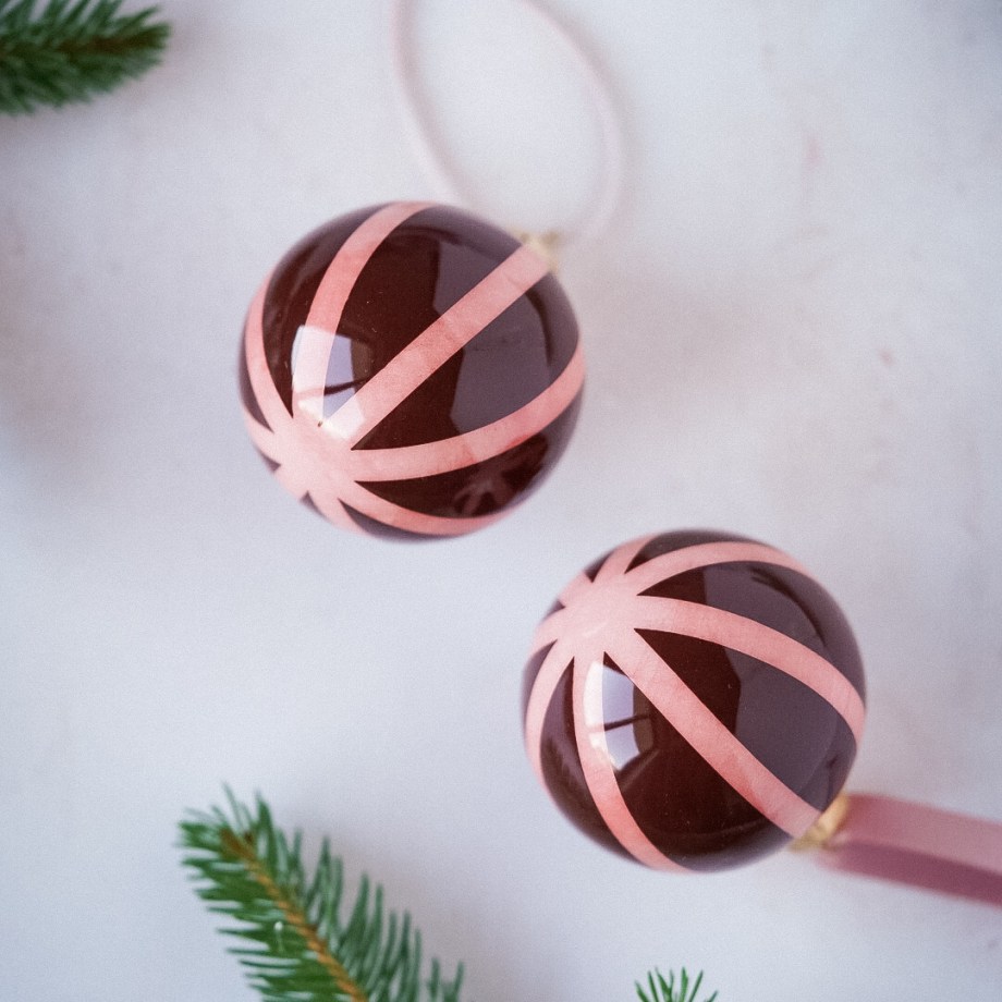 Handmade ceramic baubles - CIRCUS