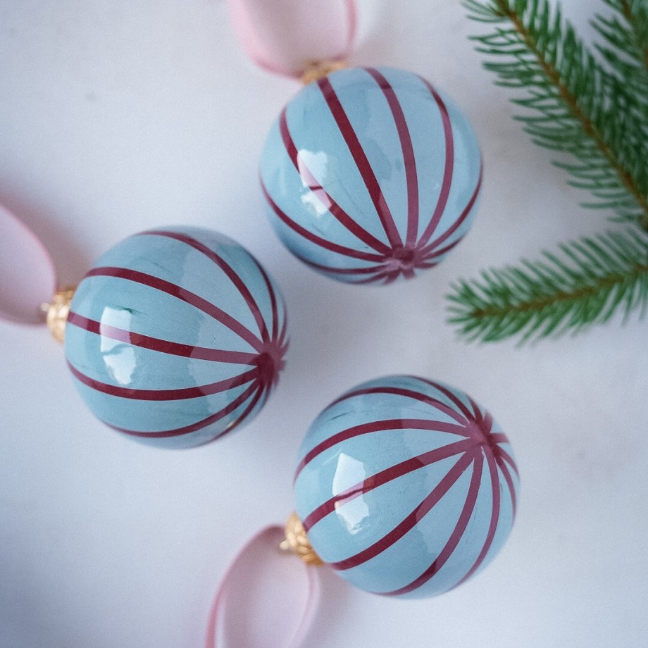 Handmade ceramic baubles - CIRCUS