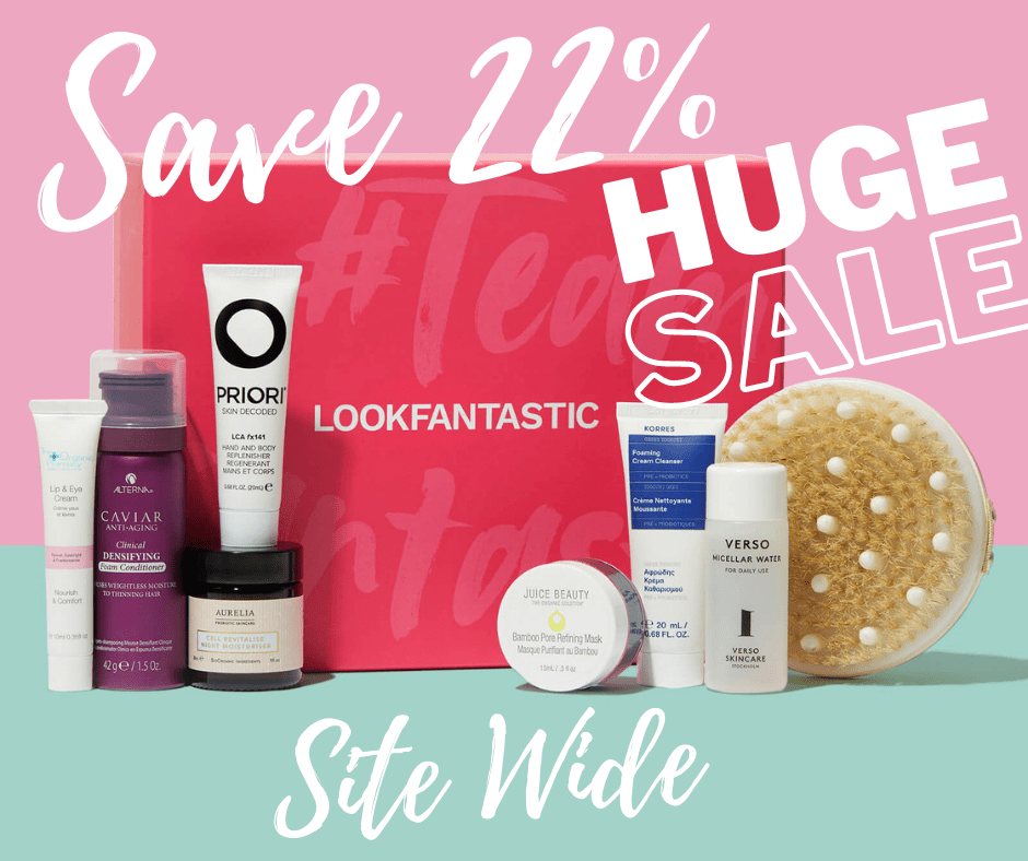 Save 22% on the LOOKFANTASTIC Clean Hero Edit Limited Edition Beauty Box and Site Wide!