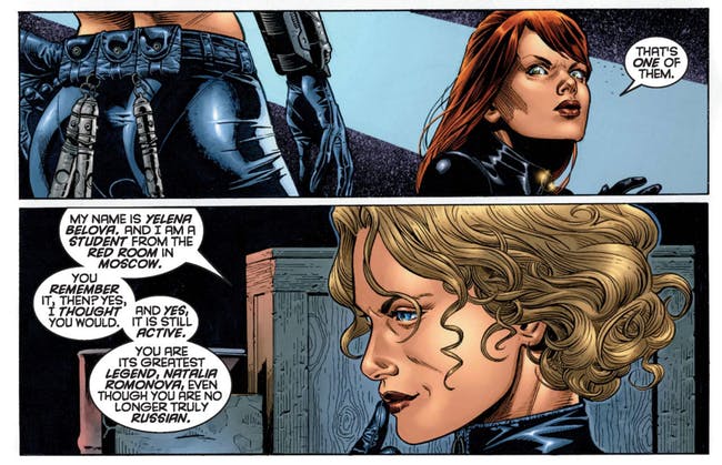 Yelena Belova dalam komik Marvel