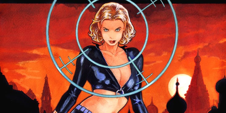Yelena Belova sebagai Black Widow