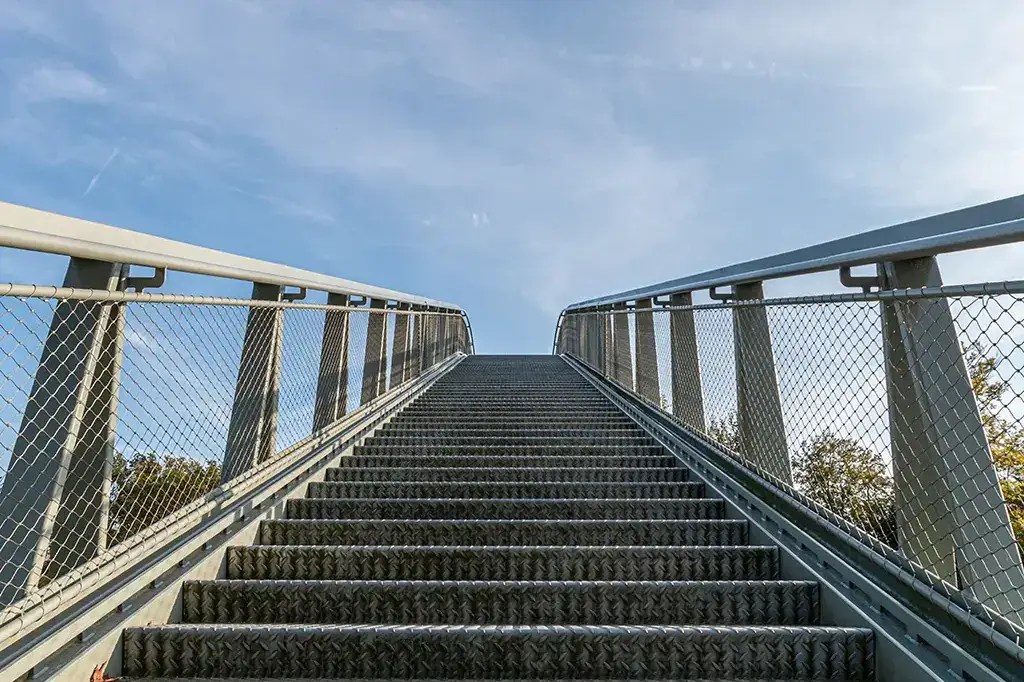 Diamond Plate Stairs