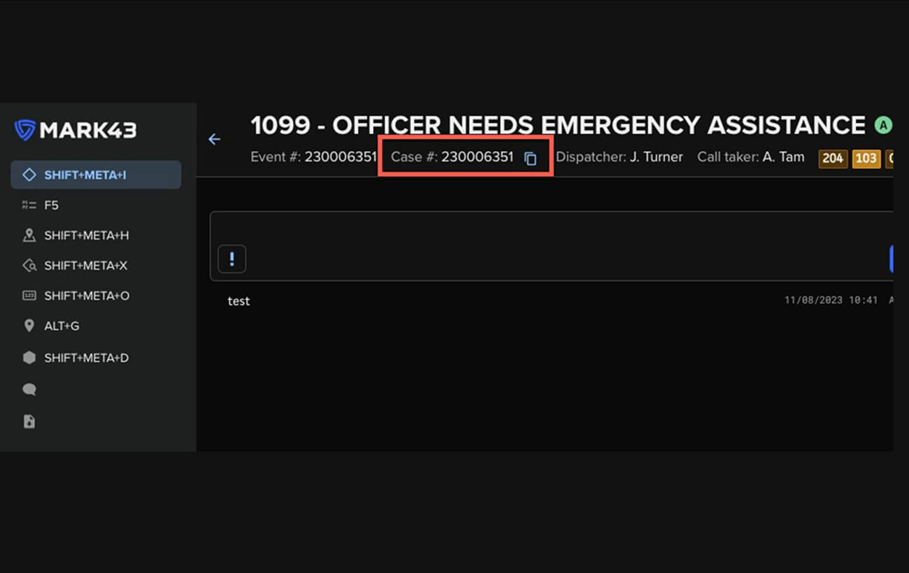 First responder Quick REN Copying screen