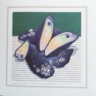 Ref 18C Pack of 4 Greeting Cards Mussel Shells