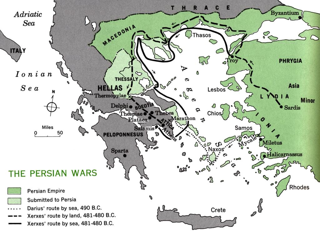Mark B Wilson Maps Persian Wars Map 