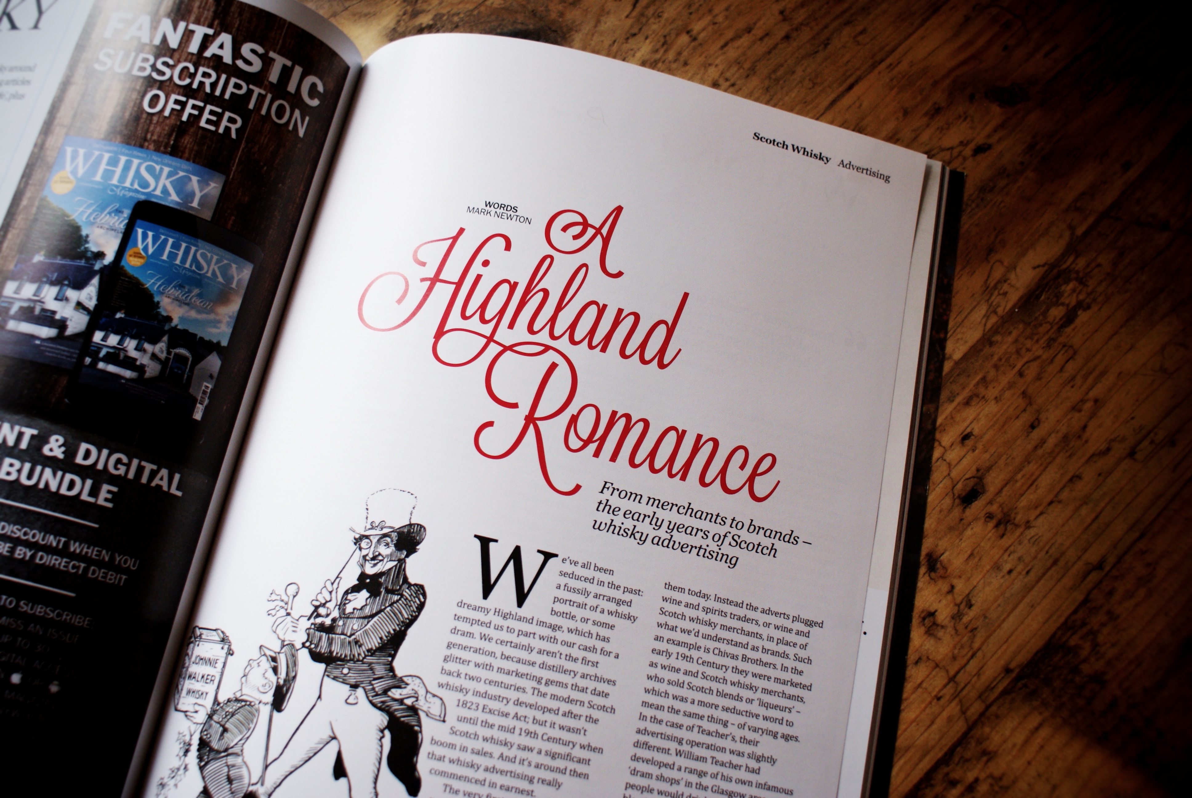 Article Series in Whisky Magazine Mark Charan Newton