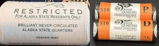 macro image of 2008 quarters