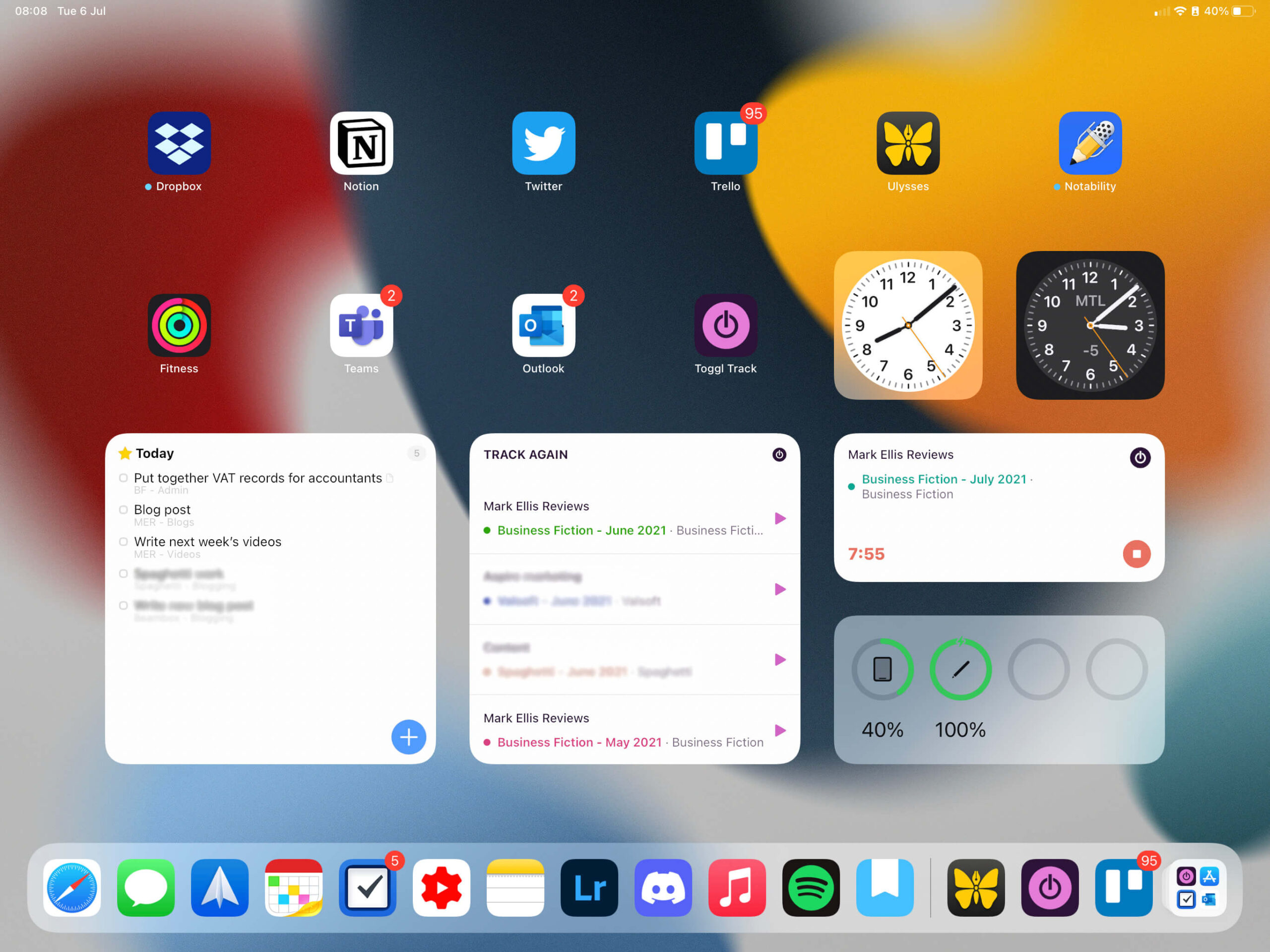 5 Widgets That Have Made iPadOS 15 an Essential Work Tool - Mark Ellis Reviews (1) 5 Widgets That Have Made iPadOS 15 an Essential Work Tool - Mark Ellis Reviews (1)