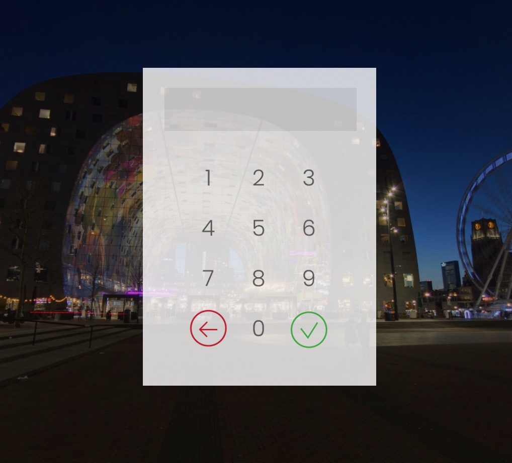 Keypad 4 digits screenshot – 3DVista Marketplace