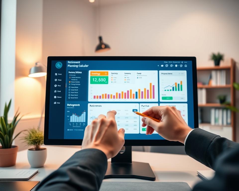 retirement planning calculators interface