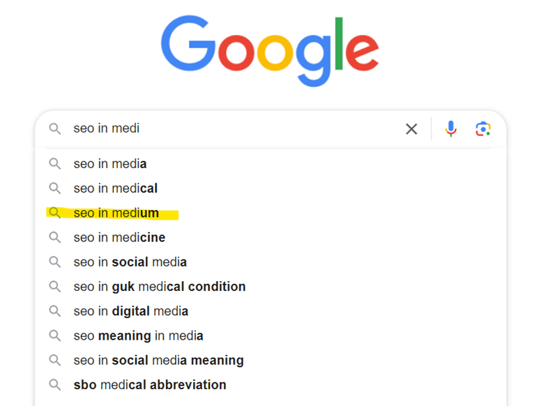 google's autocomplete for seo