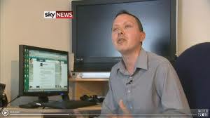 Mark Boardman showbiz feature on SKY NEWS