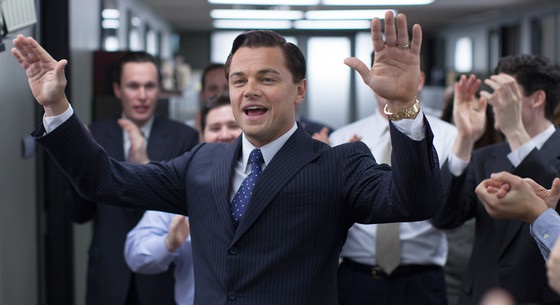 Leonardo DiCaprio in The Wolf of Wall Street