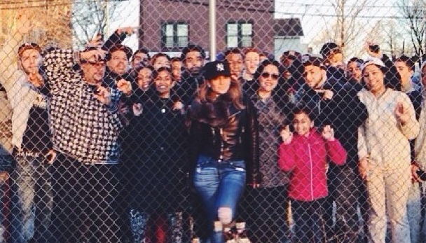 Jennifer Lopez spotted filming new video in New York.