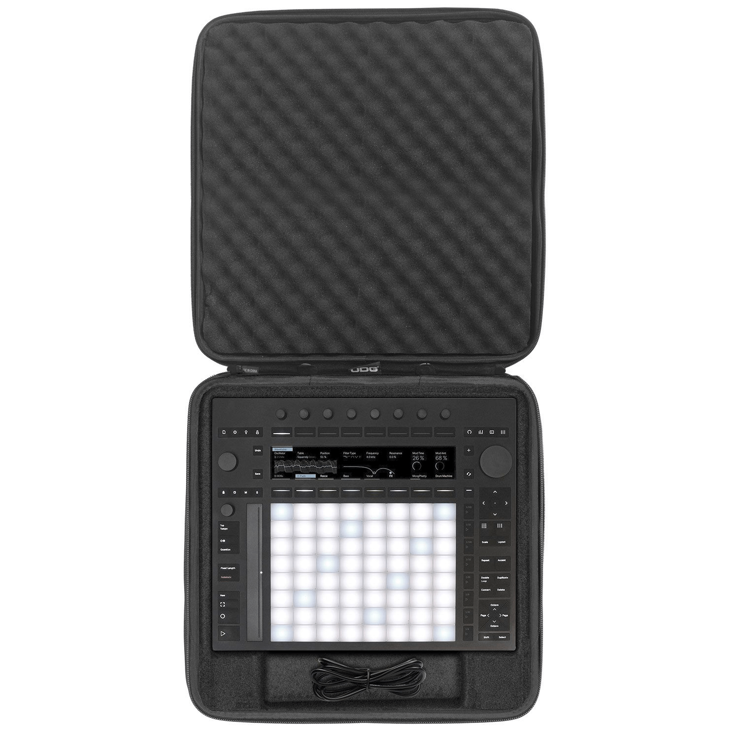 Protective EVA Hardcase Storage Bag For Ableton Push3, Featuring