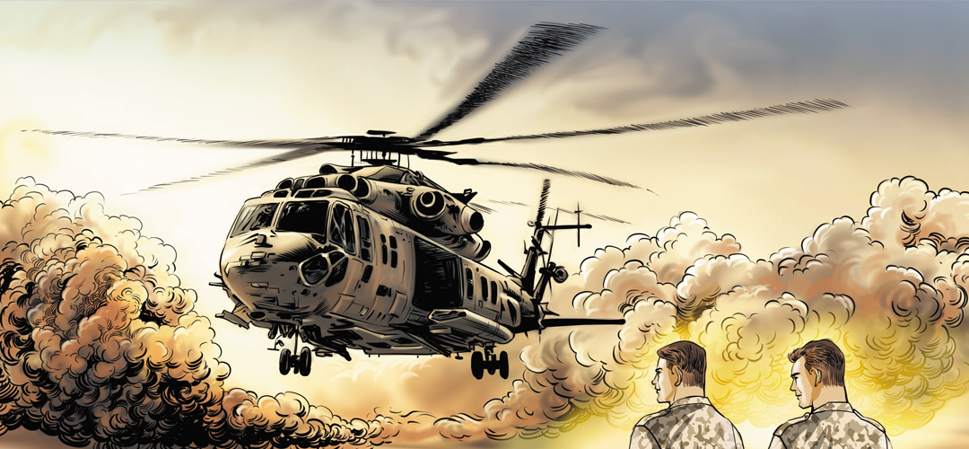 Operation N key art — soldiers in the mountains of Afghanistan