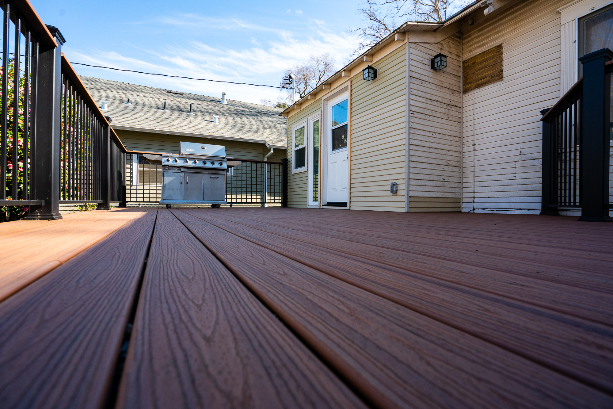 Custom Trex deck build by Marksman Builders in Sacramento, CA