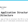 Vue.js Application Structure And CSS Architecture - Markus Oberlehner