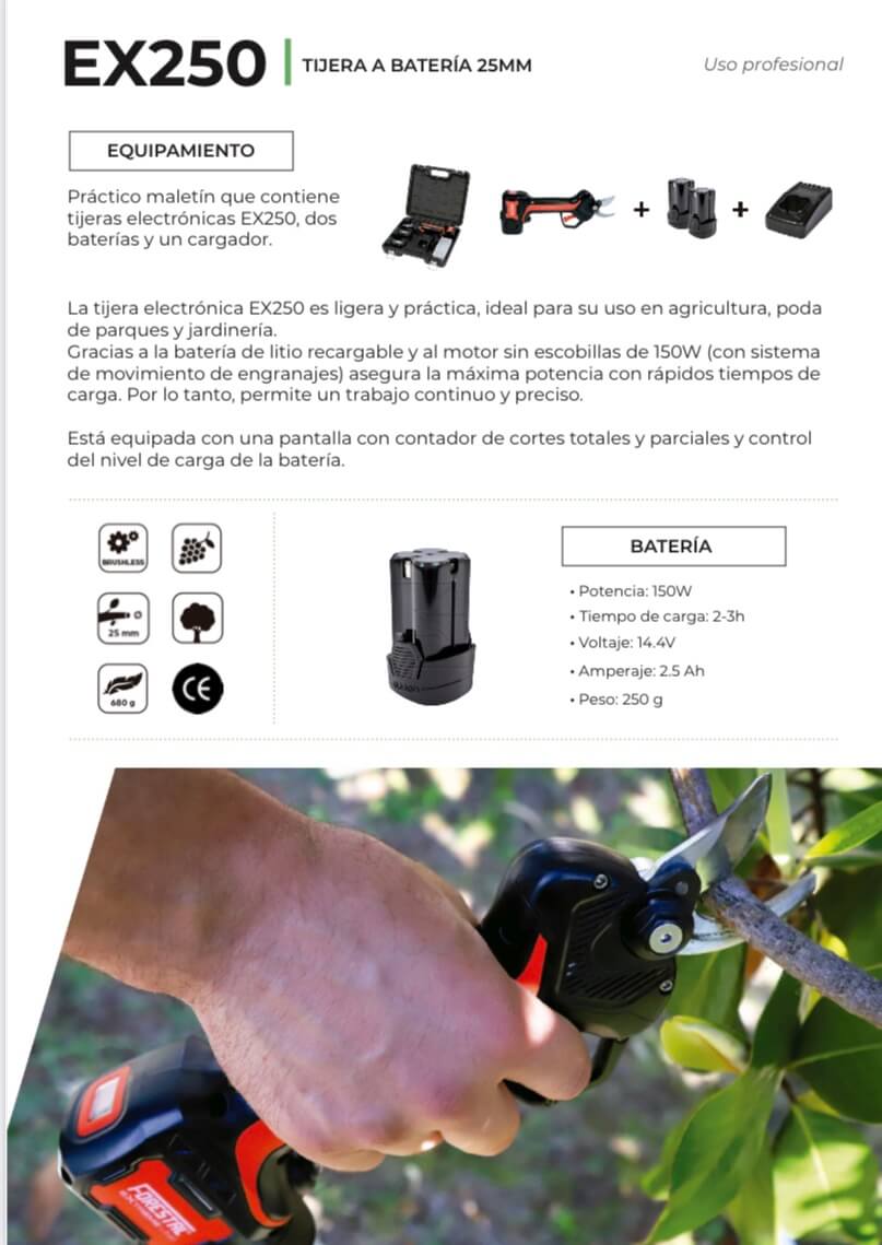 Tijera A Batería Trbl 25Mm Trbl Ex250