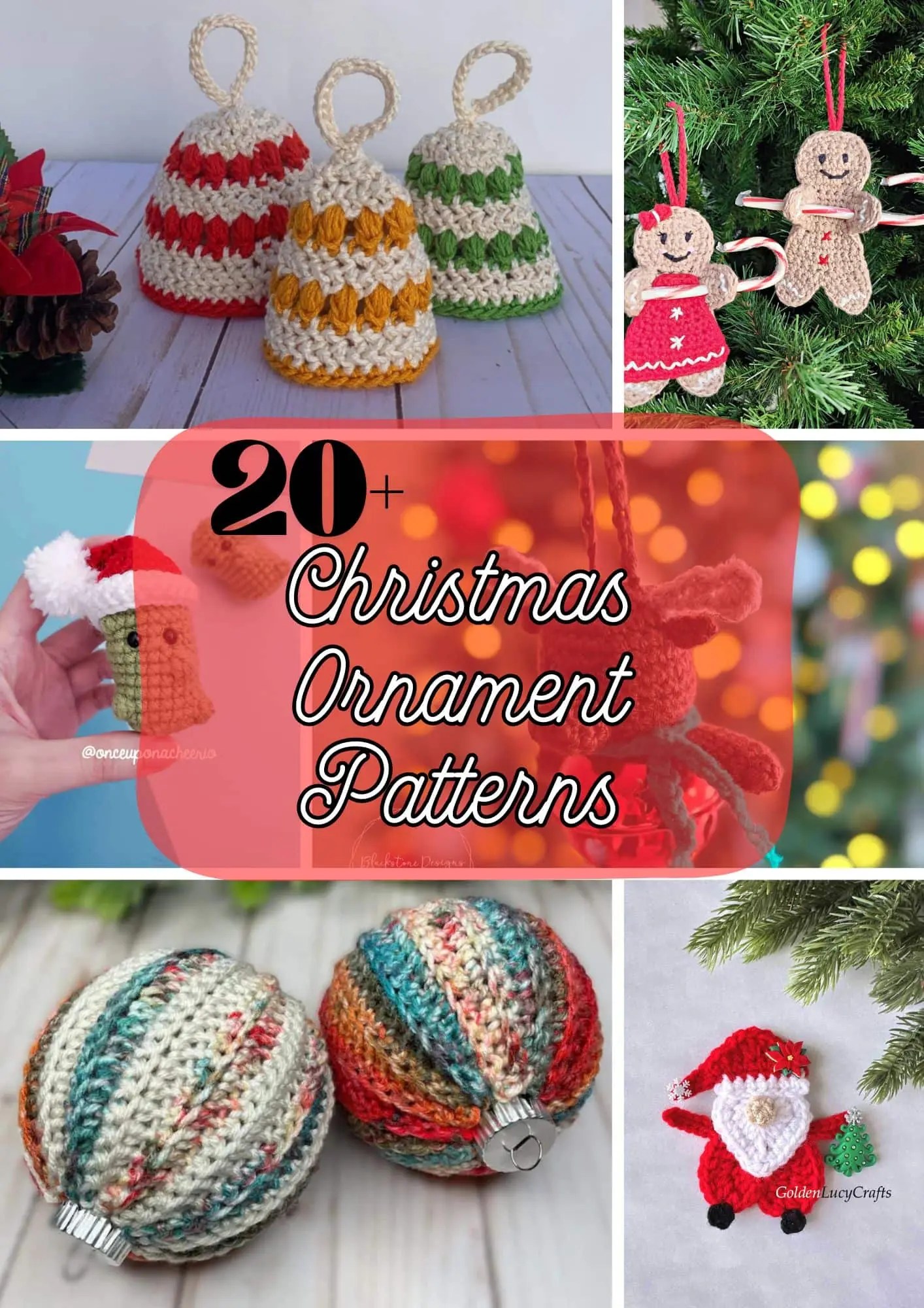 🎄20+ free crochet christmas ornament patterns for handmade holiday