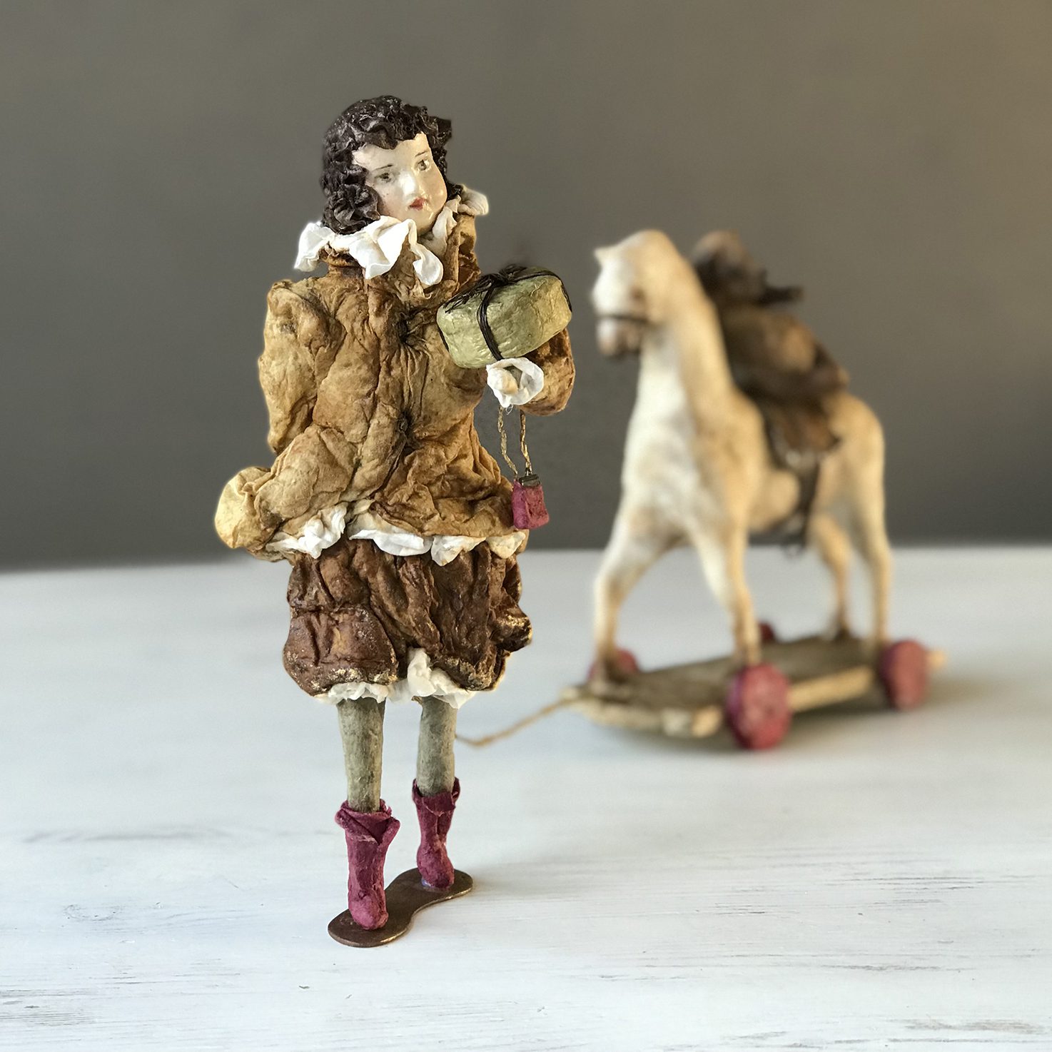 Lavinia with her gift