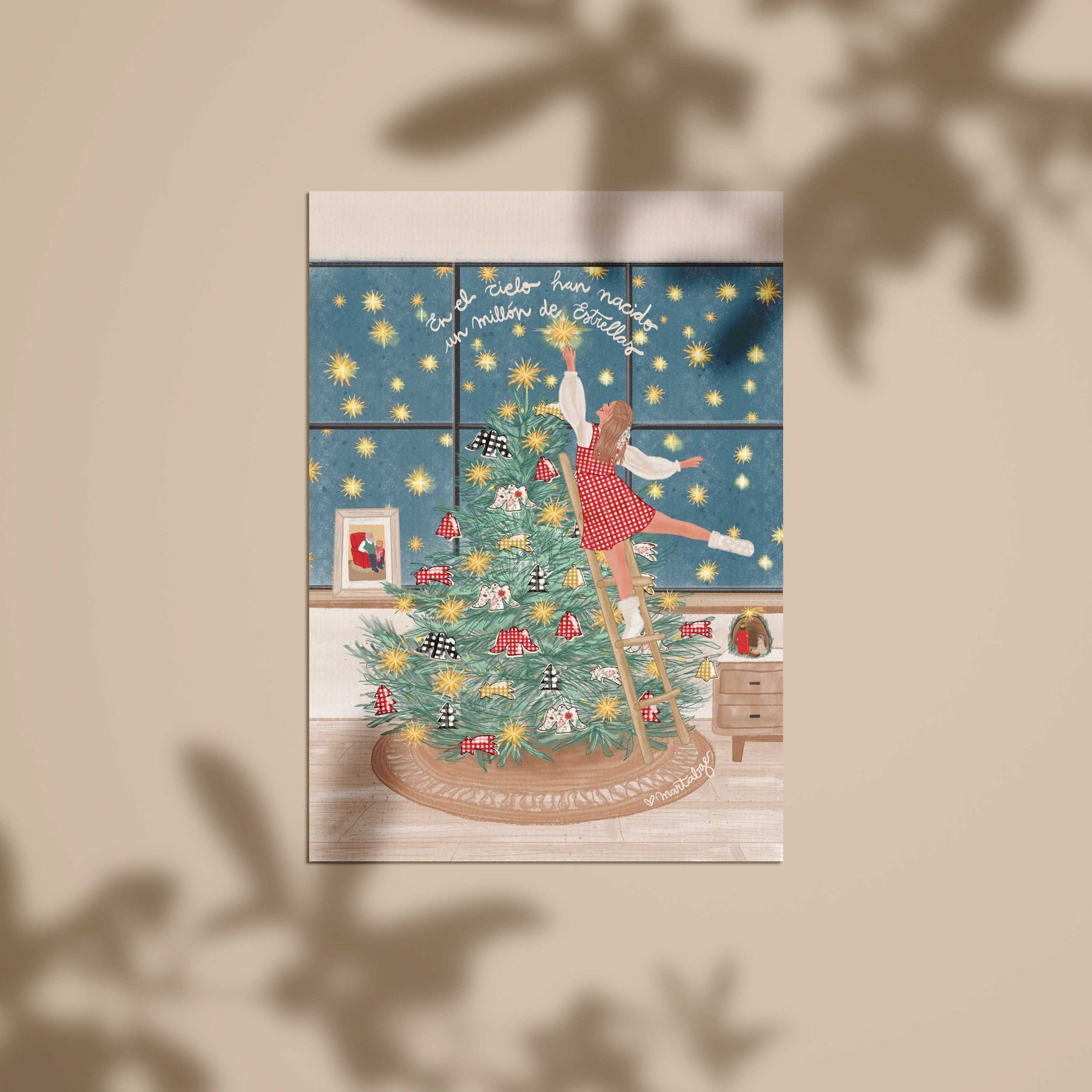 LÁMINA Y POSTAL DE NAVIDAD