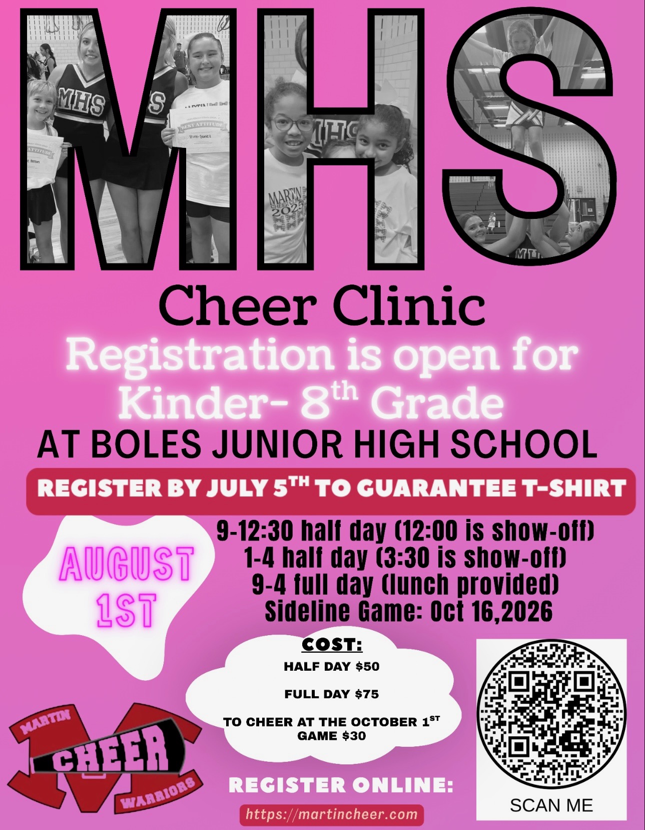 Martin Cheer Clinic 2026