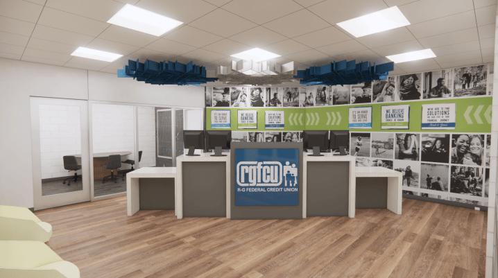 The Pirate Branch of R-G Federal Credit Union is seen at Belton High School ahead of the Oct. 15 opening. Photo from CUInsight