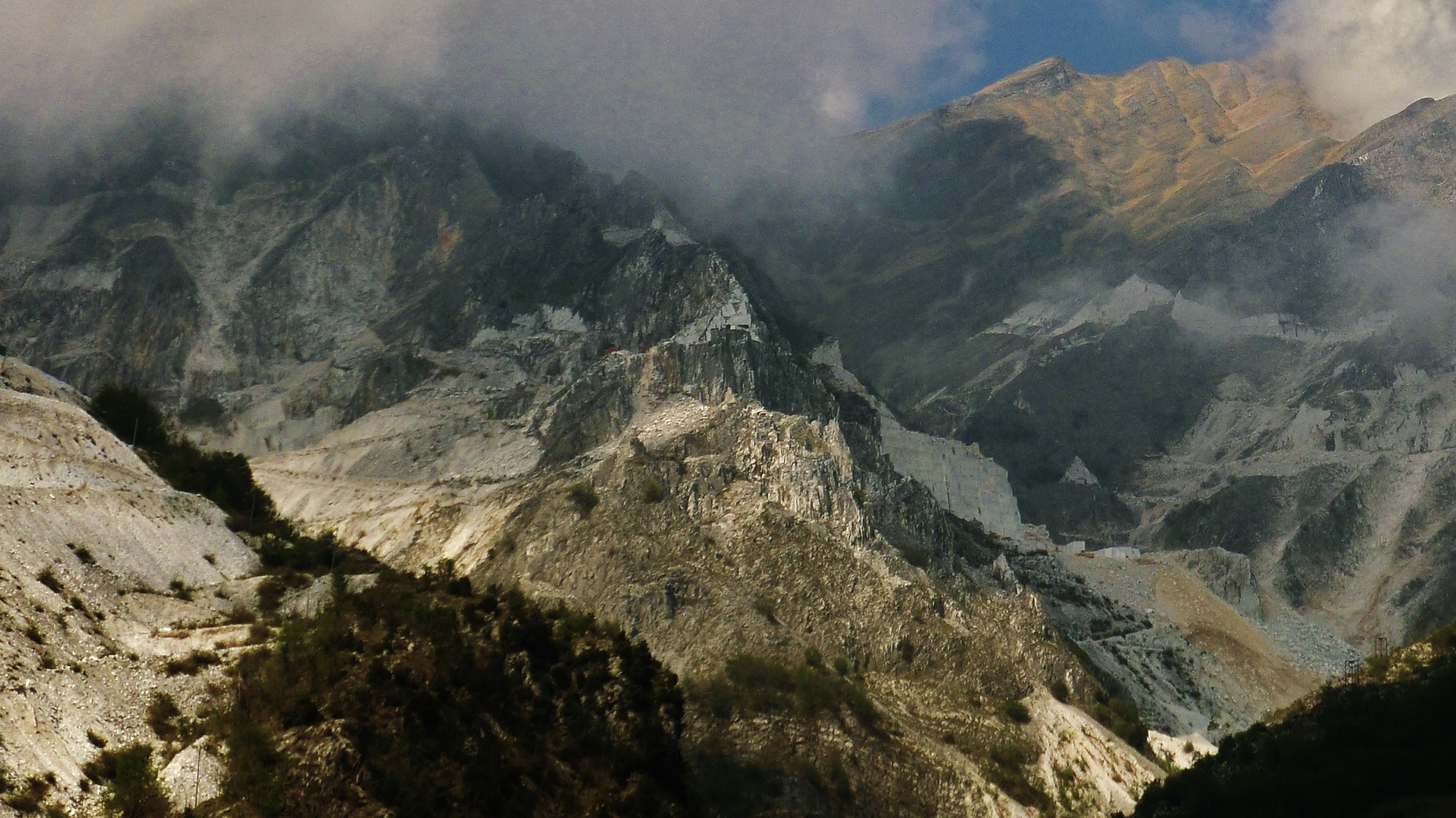View from Colonnata, Lard Capitol of the World, Carrara, Italy