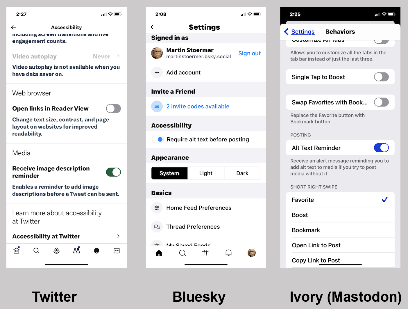 Open letter to Android (Google) and iOS/iPadOS (Apple) Bluesky,* Twitter, Mastodon, Instagram (Meta) software developers re: Share Sheets and Accessibility