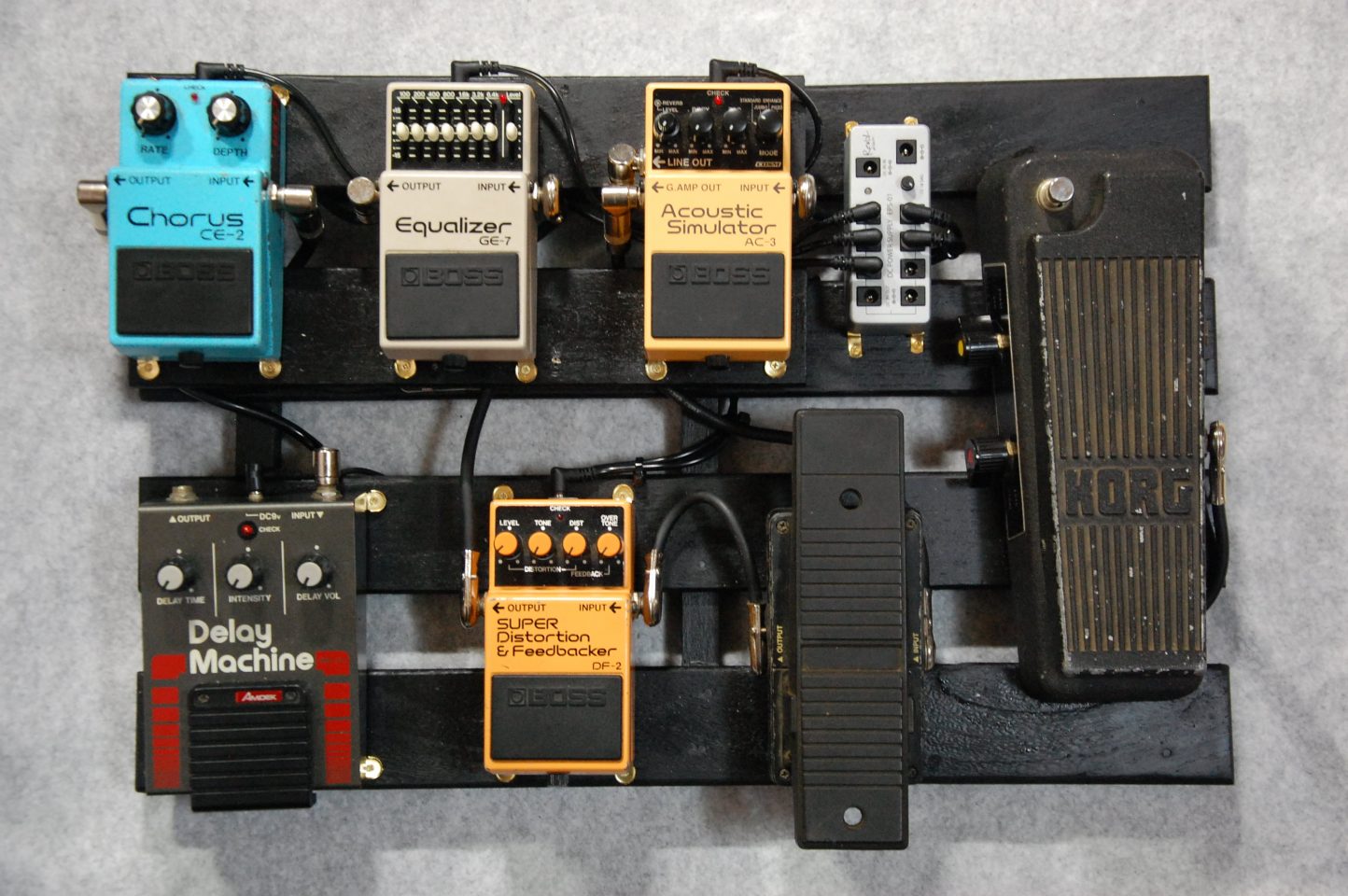 すのこでエフェクターボードを自作しようかな-03【完成】 – まる海