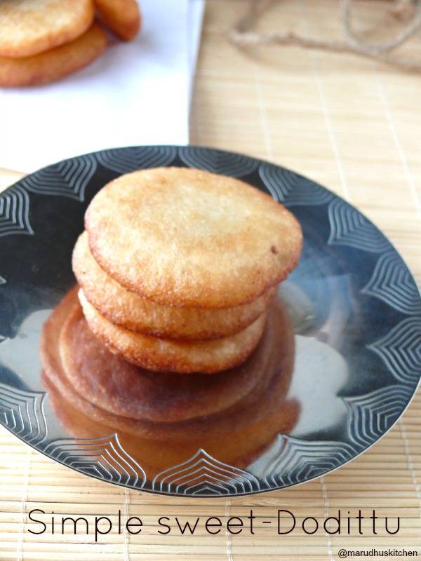 simple sweet recipe/Dodittu sweet/easy sweet dish Marudhuskitchen