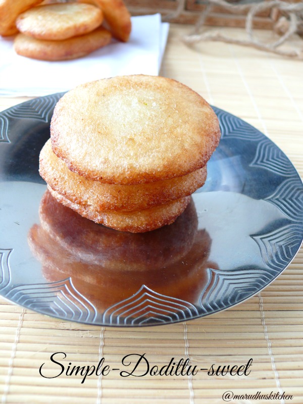 simple sweet recipe/Dodittu sweet/easy sweet dish Marudhuskitchen