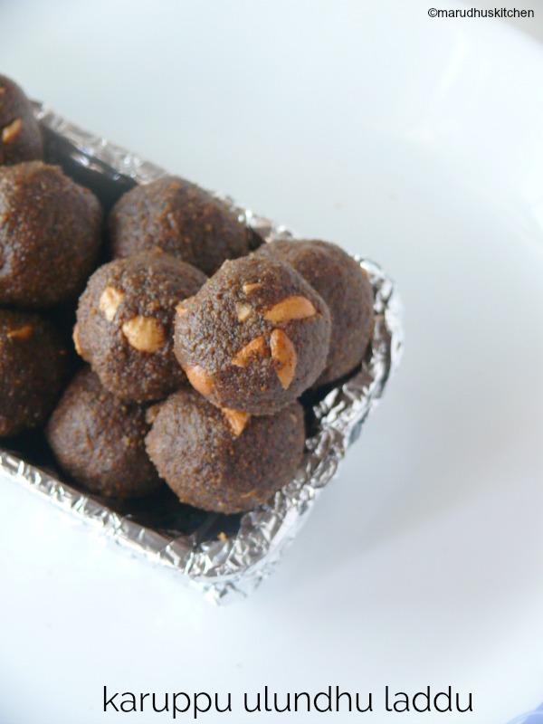 how to prepare urad dal laddu /karuppu ulundu ladoo/urundai