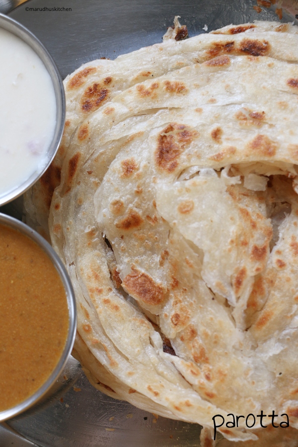 parotta without egg /malabar paratha recipe 