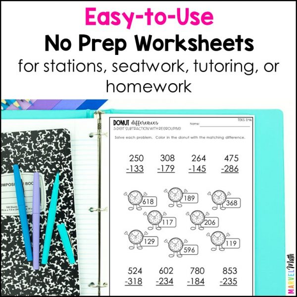 3rd grade addition & subtraction worksheets