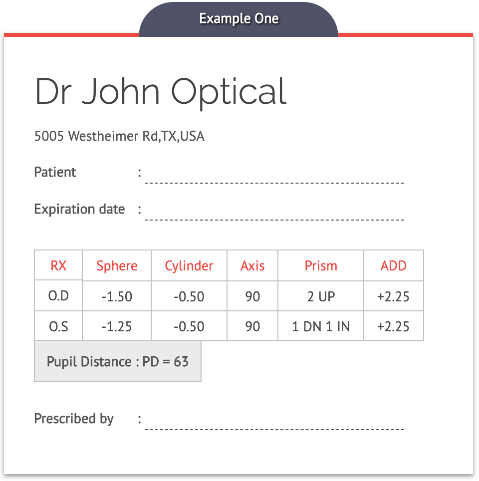 interactive prescription card marveloptics