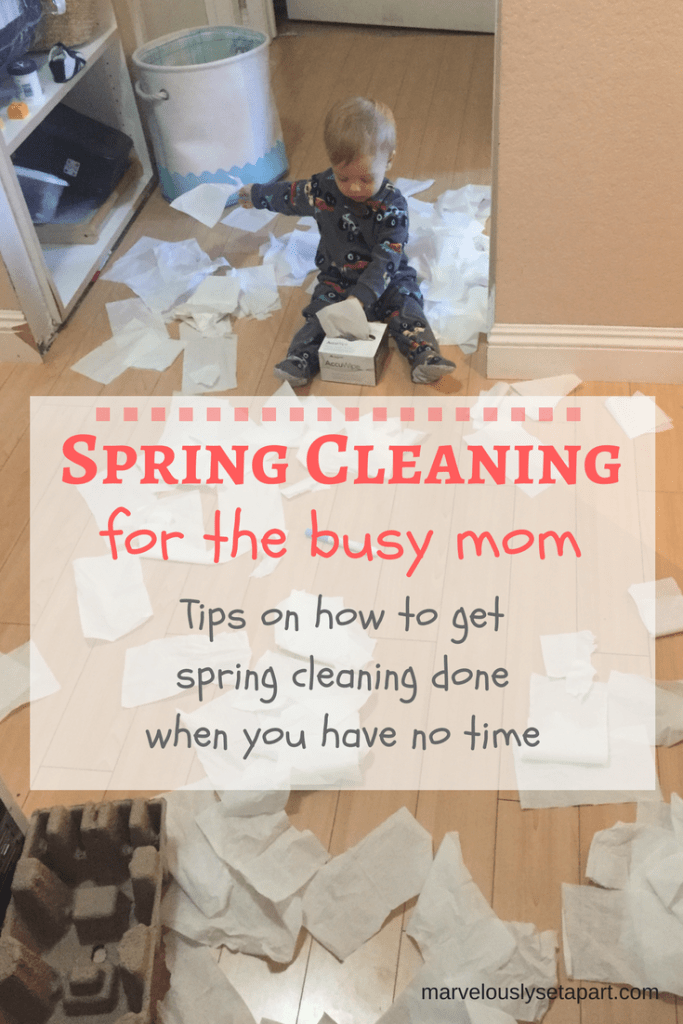 spring cleaning for busy moms