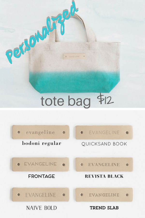 teacher gift custom bag