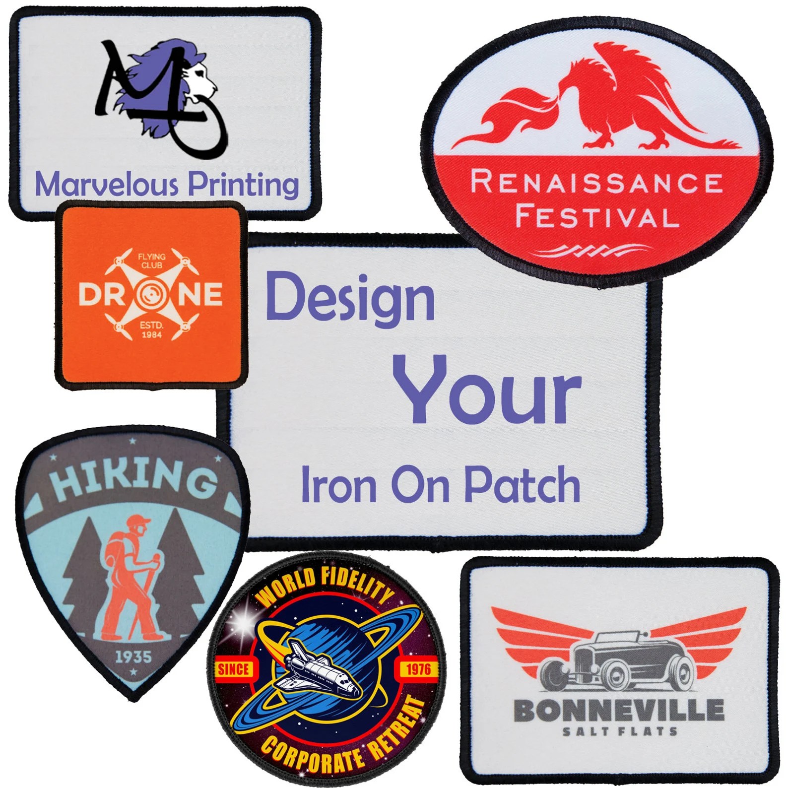 Personalized Adhesive patch | Iron-on Custom Patches | name tag | name plates | Work Patch - Bulk Patch Deals