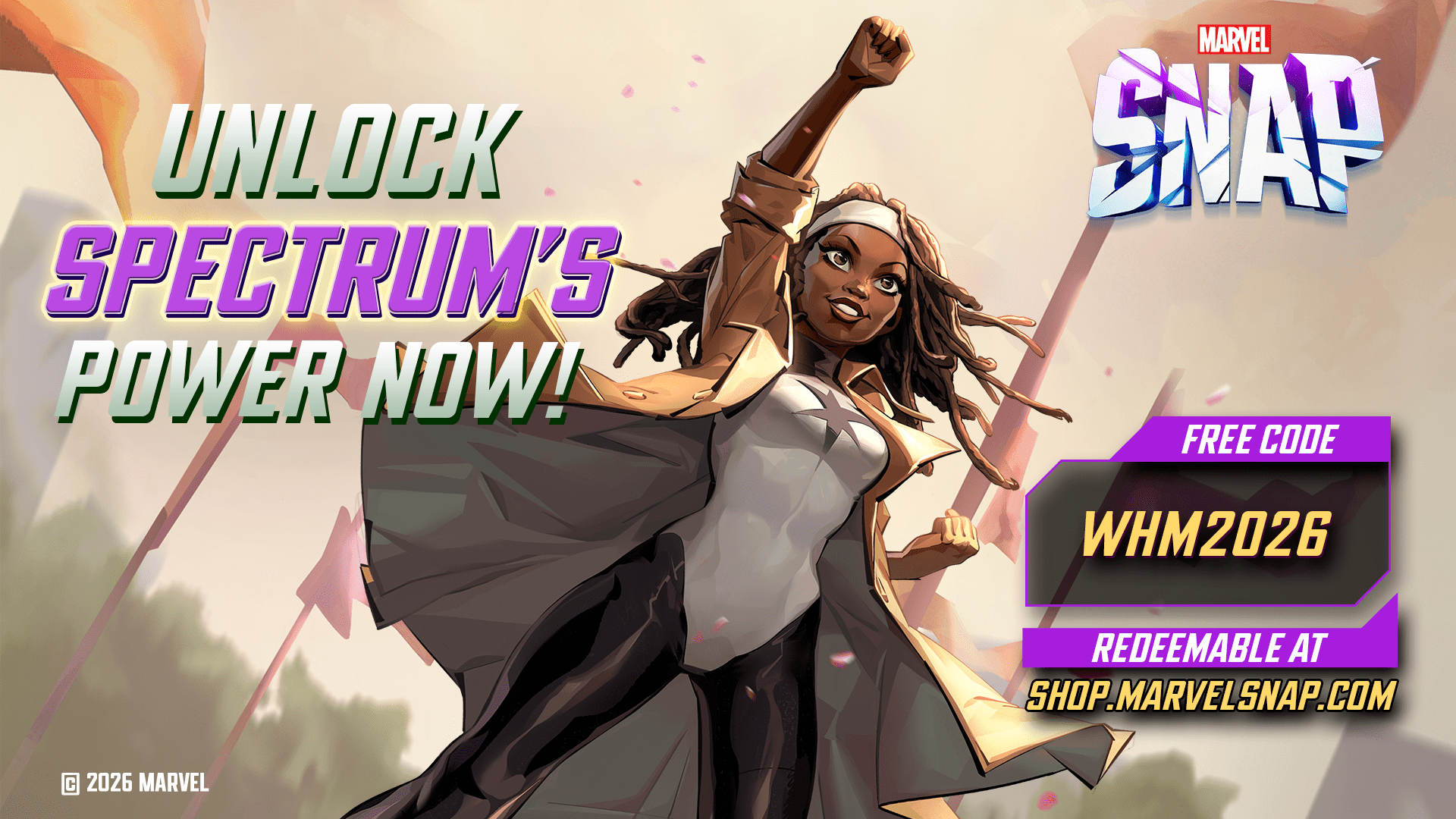 Marvel Snap Code WHM2026