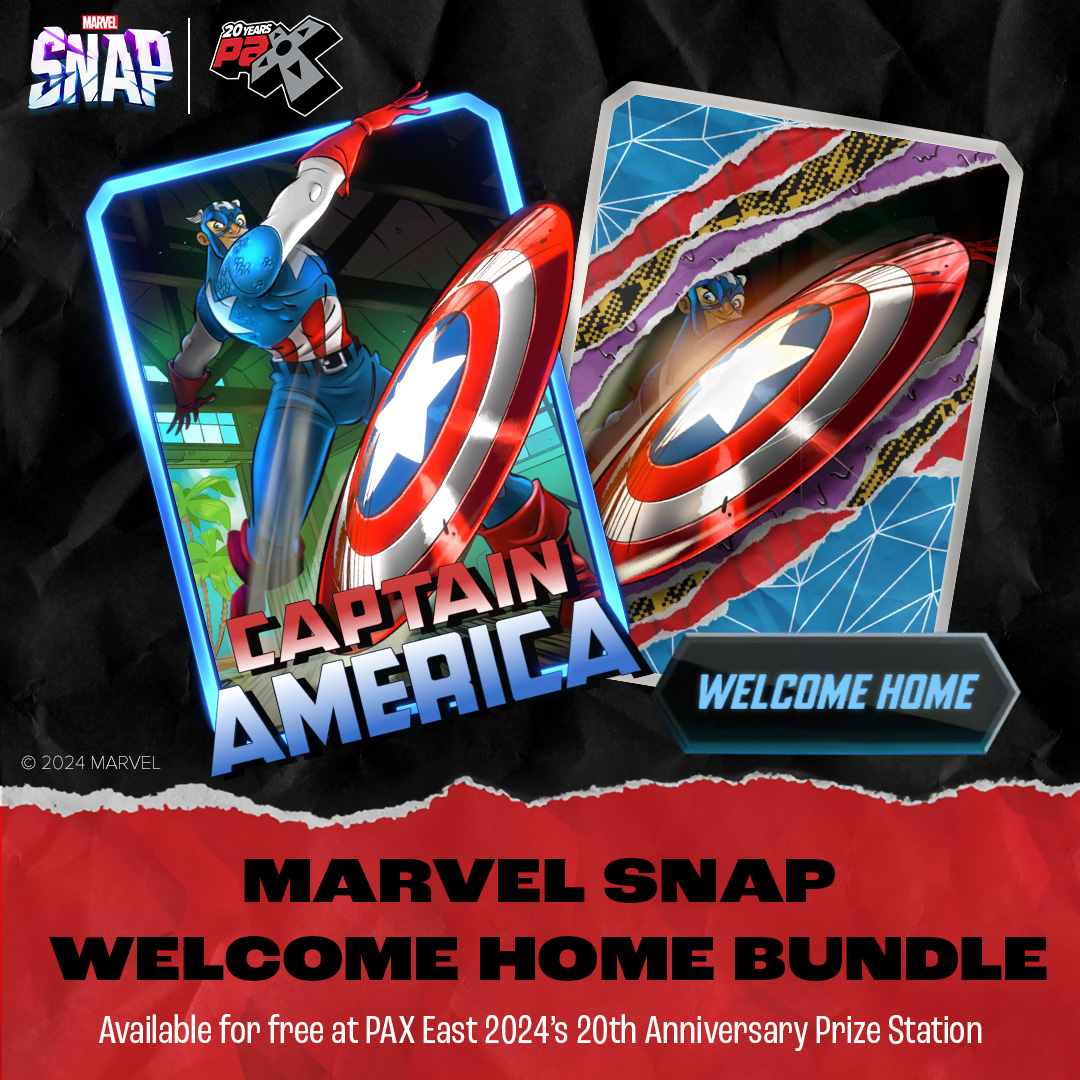 Marvel Snap Welcome Home Bundle - Free Codes at PAX East 2024