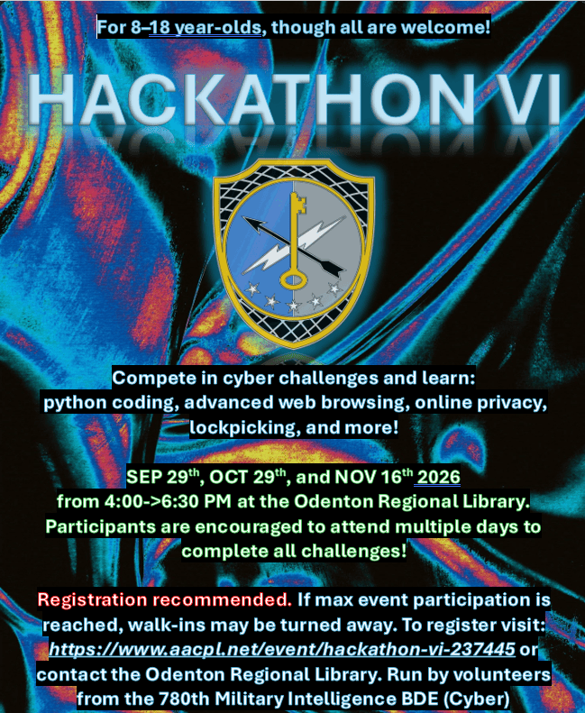 hackathon poster image