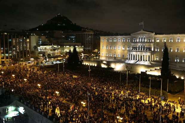 Protestos Grécia