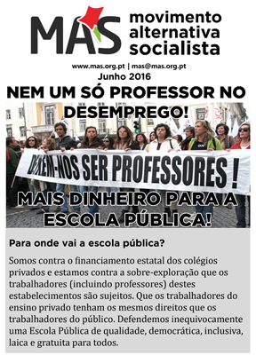 Panfleto professores