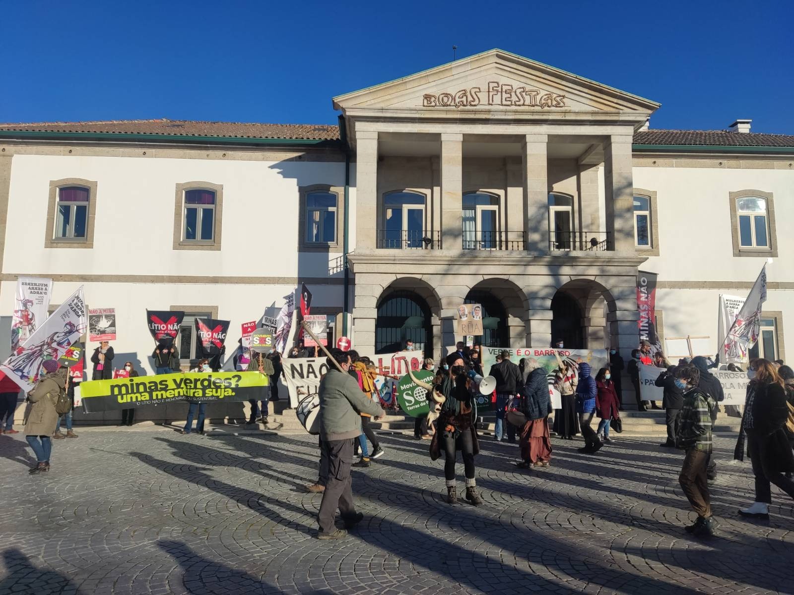 Manifestação contra o lítio em Montalegre