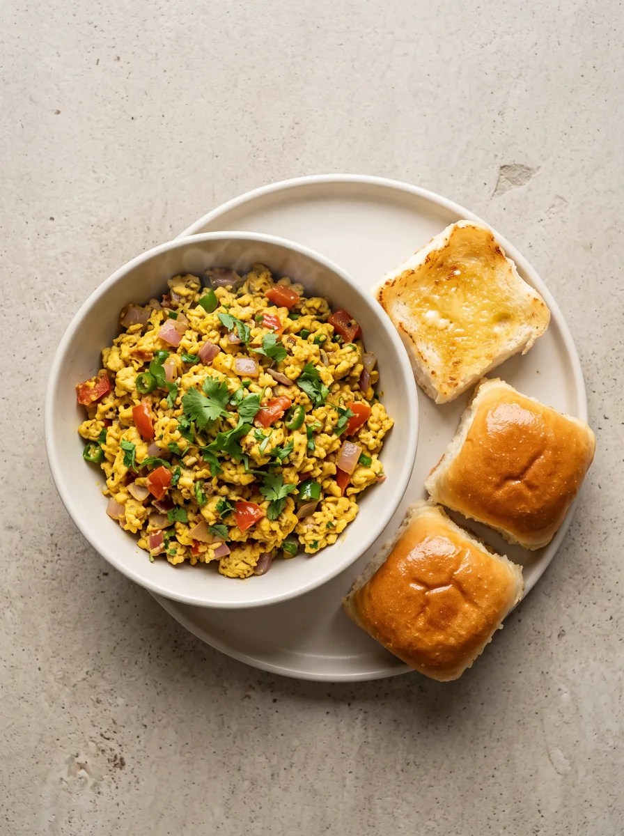 Egg Bhurji mit Pav