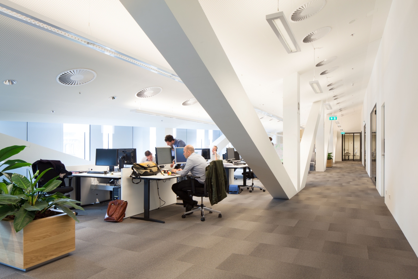 Municipal offices with flex working places