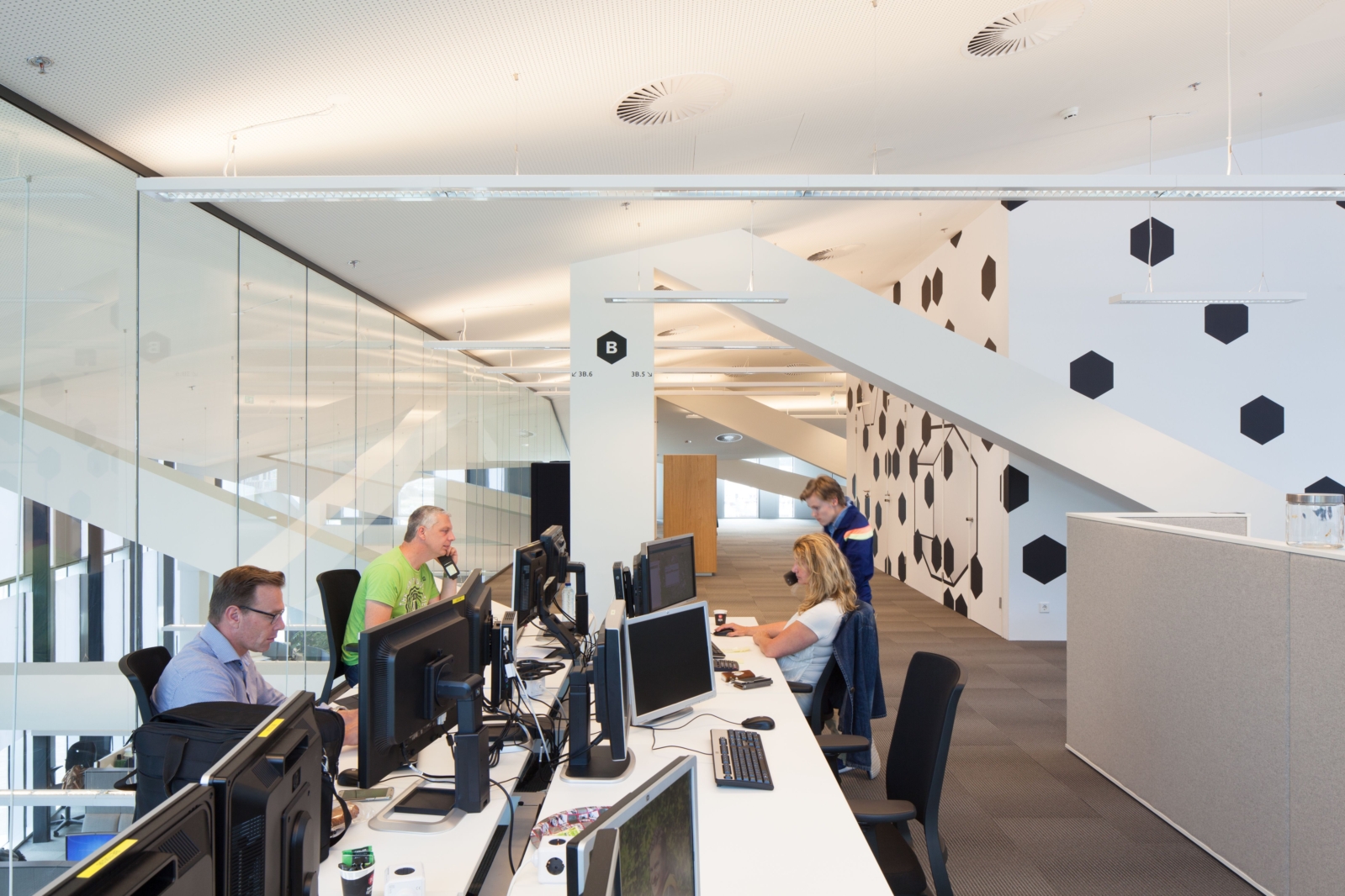 Municipal offices with flex working places